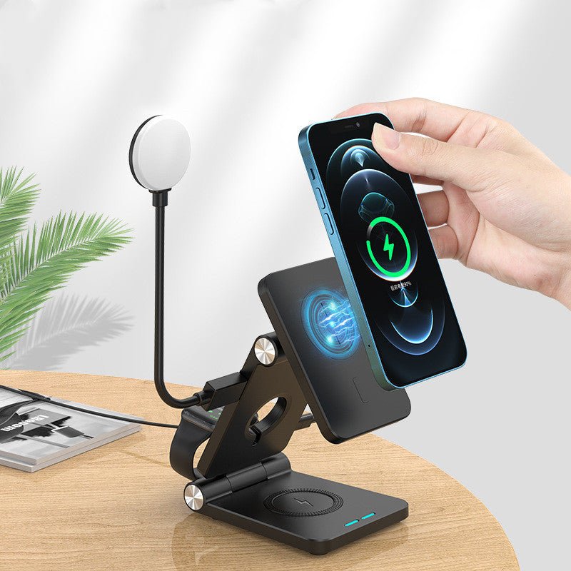 Magnetic Wireless Charger Mobile Phone Folding Stand - Zambeel