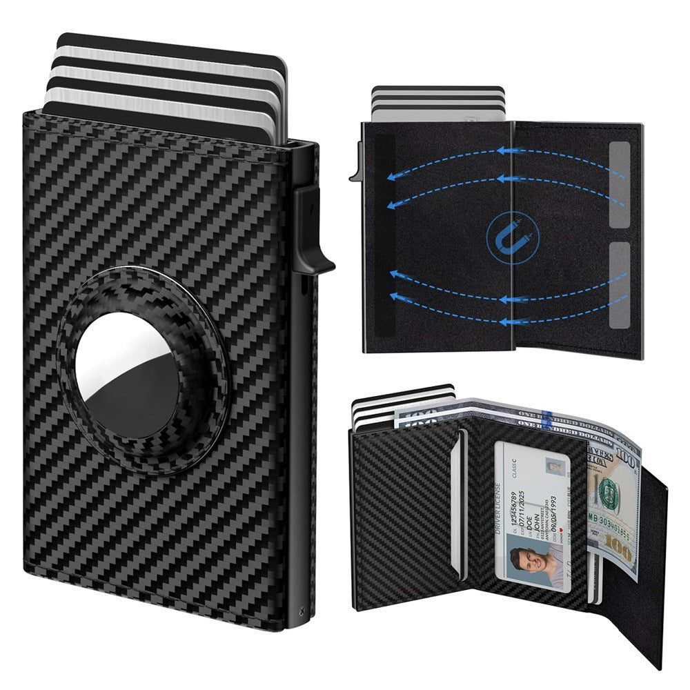 Men's Ultra - thin Smart Wallet Card Clamp - Zambeel