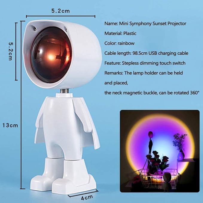 Mini Astronaut Sunset Projection Lamp - Zambeel