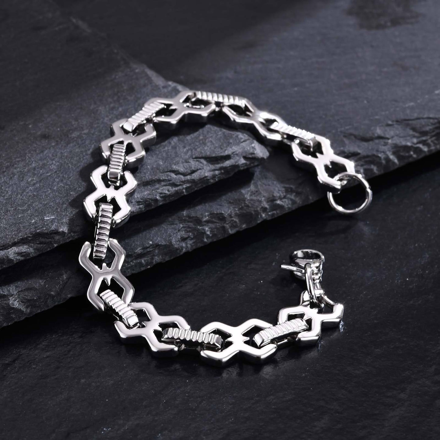 Minimalist Hip Hop Cool Alloy Bracelet - Zambeel