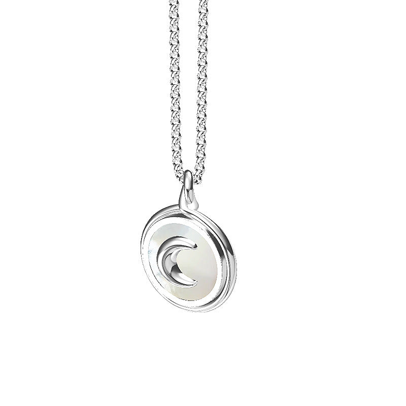 Moon Represents My Heart Hidden Word Projection Necklace - Zambeel