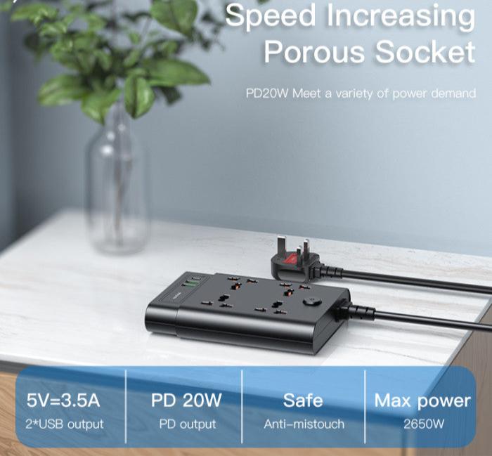 Multi Port Power Socket - Zambeel