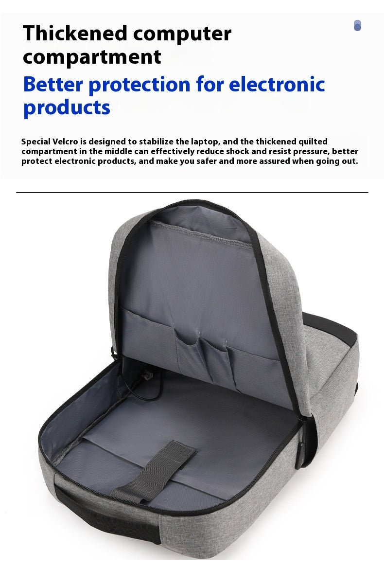 New Business Commute Business Trip Computer Backpack Men's Three - piece Set - Zambeel