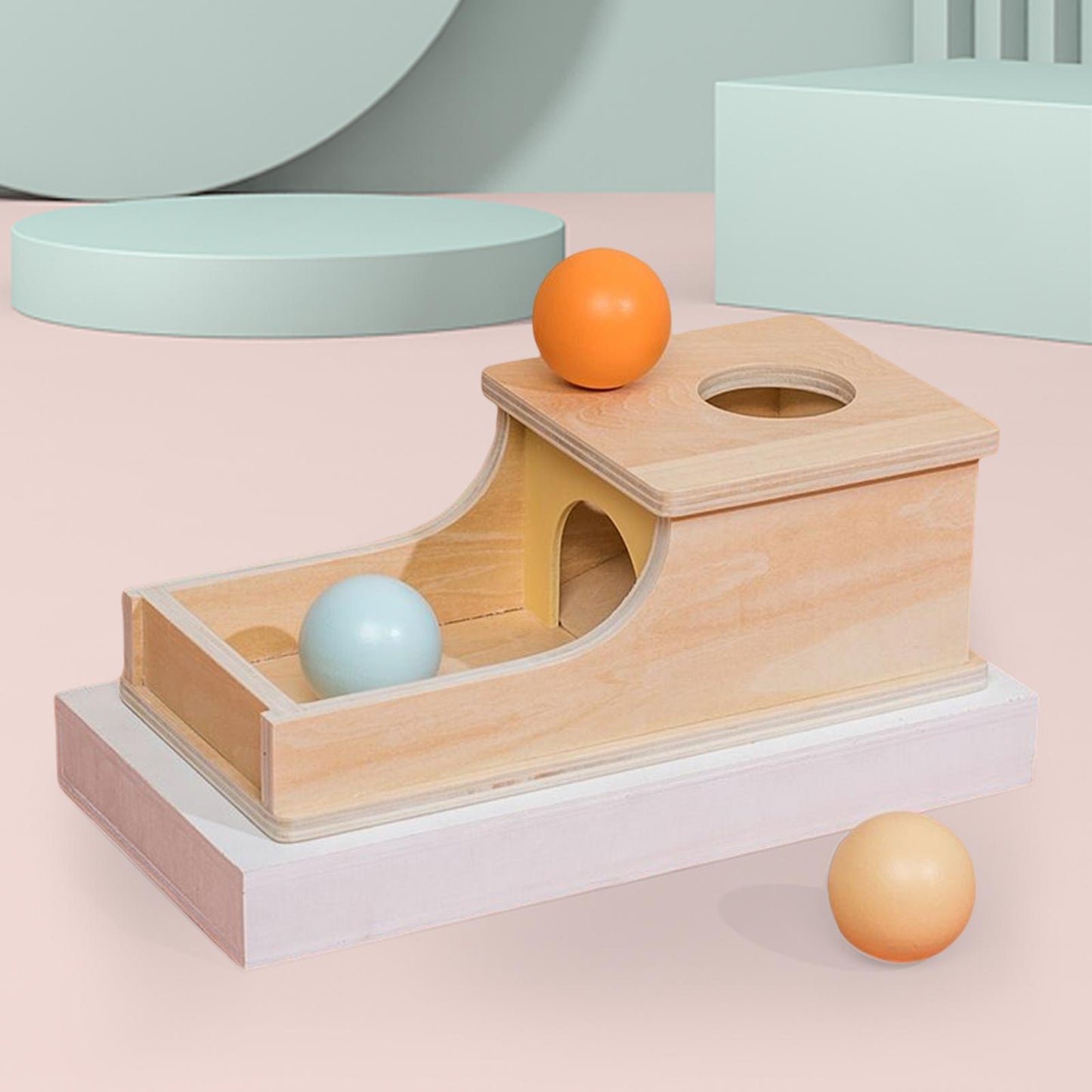 New Wooden Montessori Teaching Aids Sensory Training Target Box Toys - Zambeel