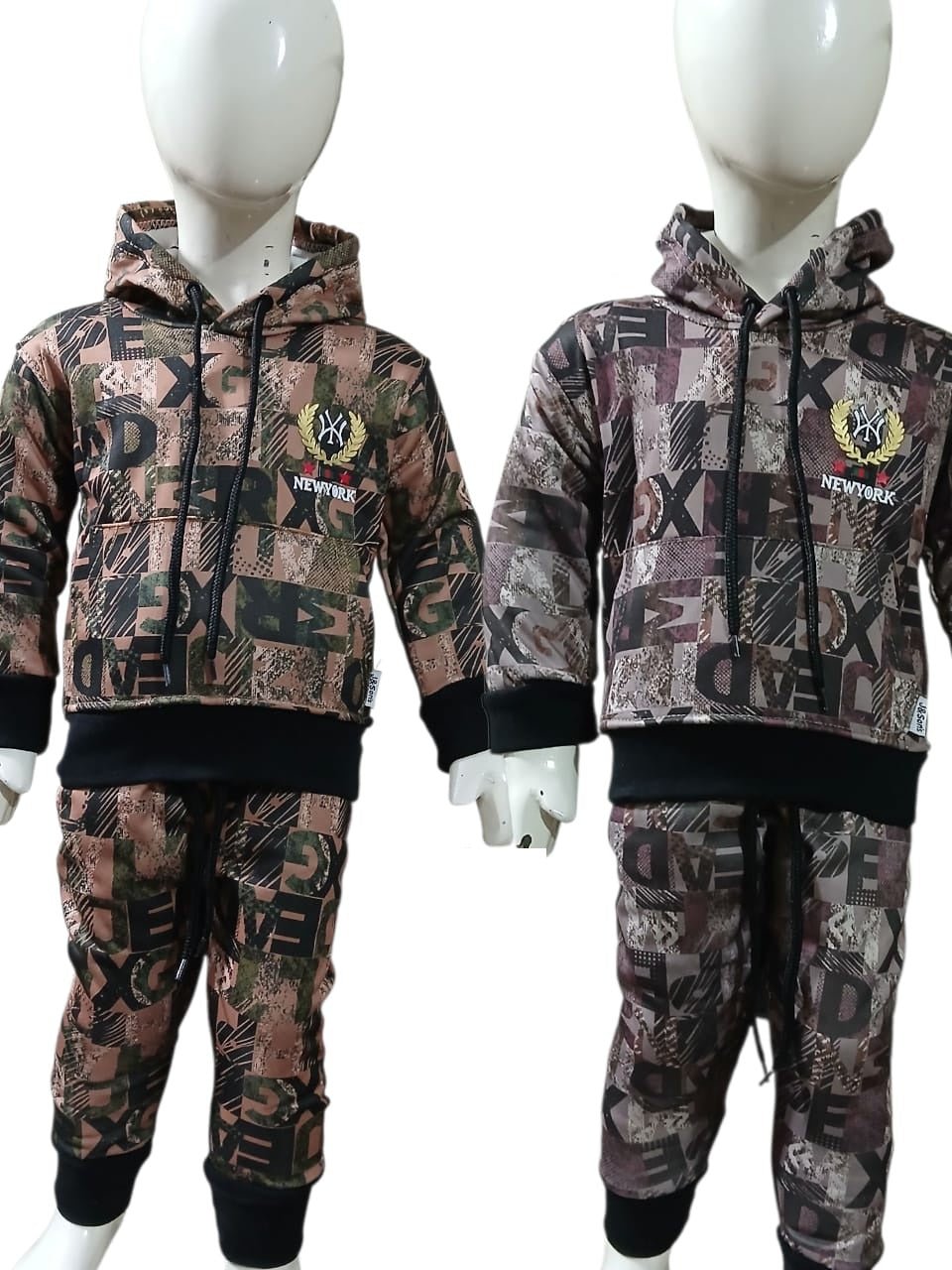 New York Kids Graphic Hoodie & Trouser Set - Zambeel