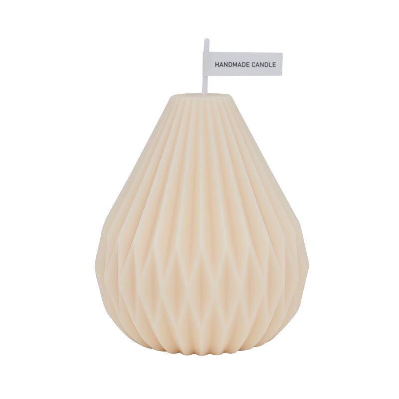 Nordic Style Geometric Lines Pear Shaped Aromatherapy Candles - Zambeel