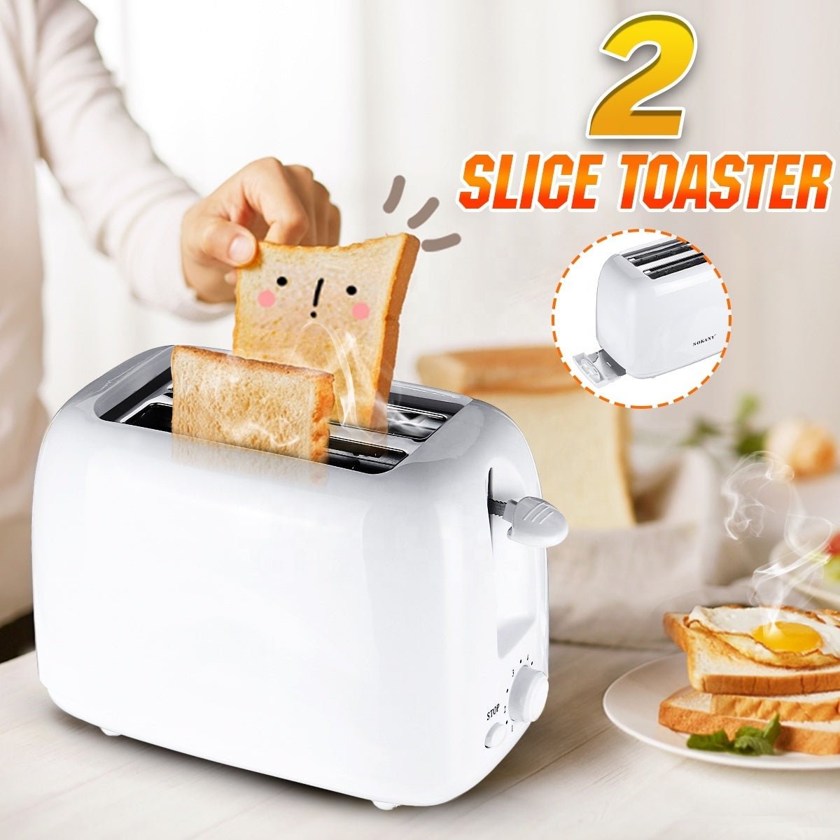 Olympia - 2 Slice Toaster (OE - 506) - Zambeel