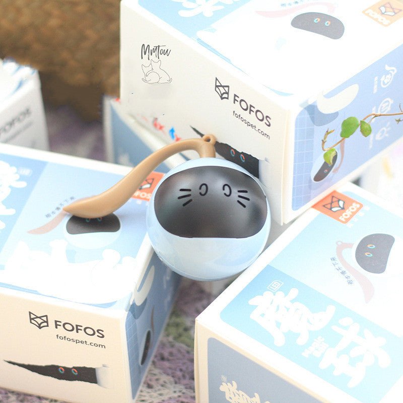 Pet Smart Interactive Colorful LED Rotating Ball - Zambeel