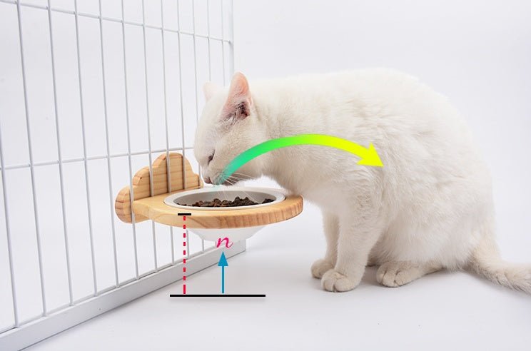 Pet Supplies Ceramic Bowl Solid Wood Stand - Zambeel