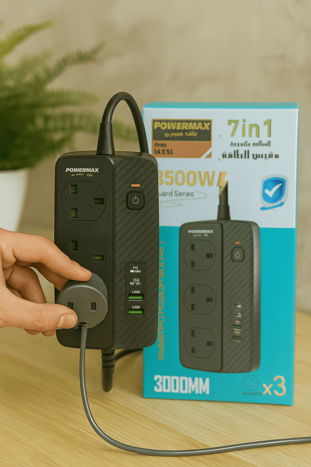 Powermax - 7 - in - 1 Power Socket - Zambeel