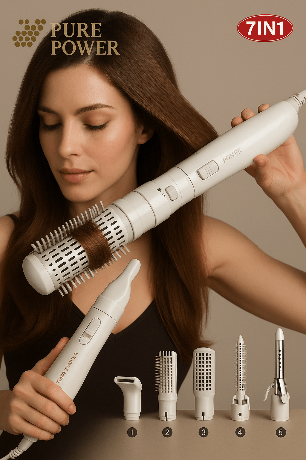 Pure Power - 7 - in - 1 Hair Styler © - Zambeel