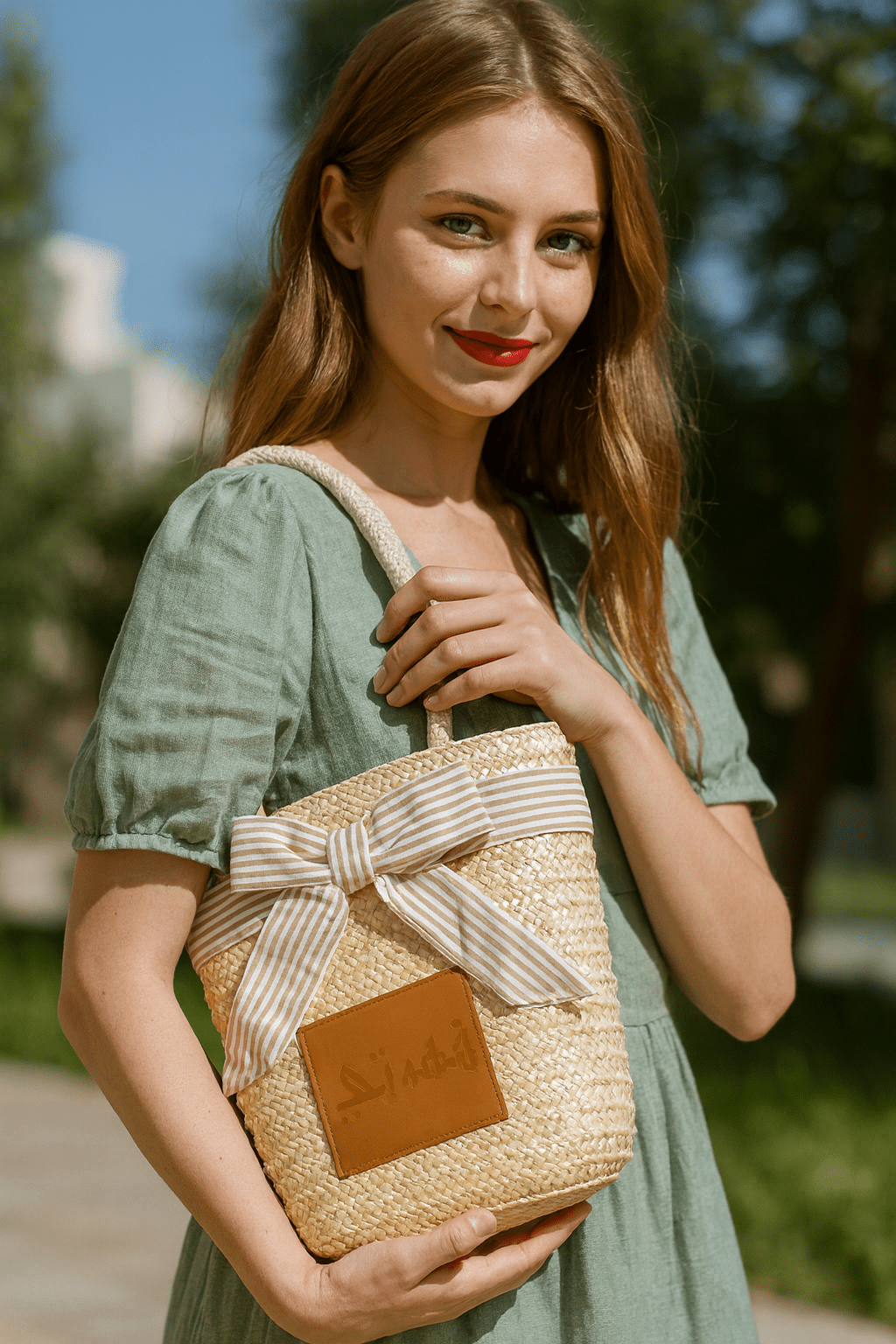 Qahwati Woven Straw Handbags - Zambeel