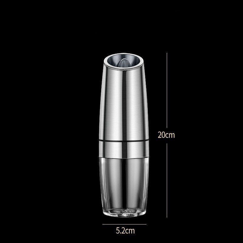 Rechargeable Electric Pepper And Salt Grinder Set One - Handed No Battery Needed Automatic Grinder With Adjustable Coarseness LED Light Refillable - Zambeel