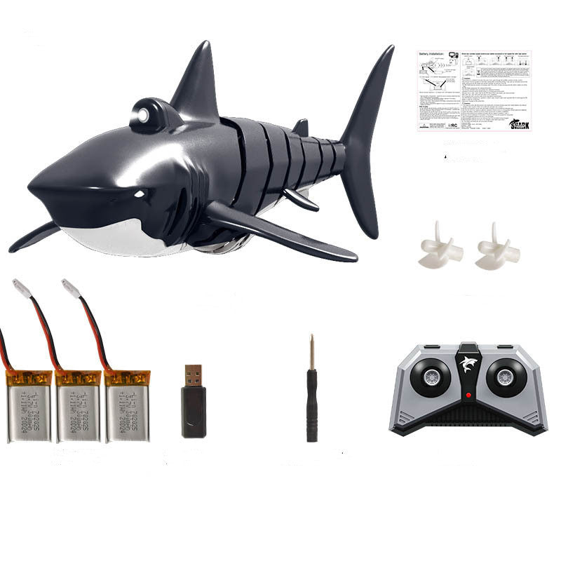 Remote Control Shark Remote Control Boat Water Toy Children's Toy Rowing Water Toy Diving - Zambeel