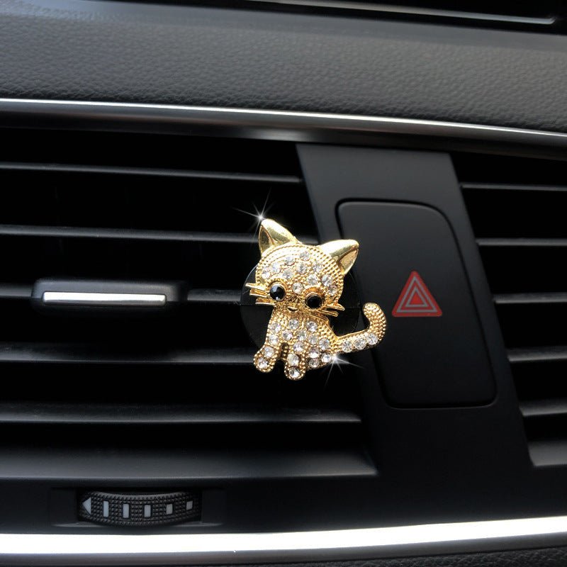 Retro Cute Kitten Car Ornaments Accessories - Zambeel