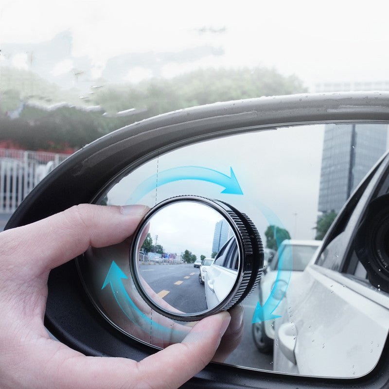 Reversing Small Round Mirror 360 - degree Adjustable, Wide Field Of View, Wide - angle Blind Spot Mirror, Reflective Mirror, Rainproof - Zambeel