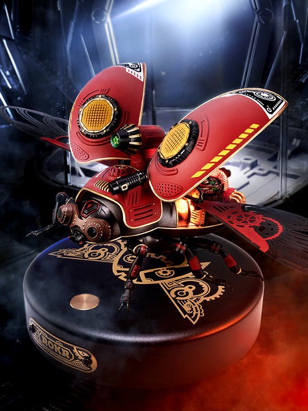 Robotime Rokr Scout Beetle ABS Plastic Metal Punk Style 3D Puzzle Gift For Kids Adults Easy Assembly Mechanical Design Game Toys - Zambeel