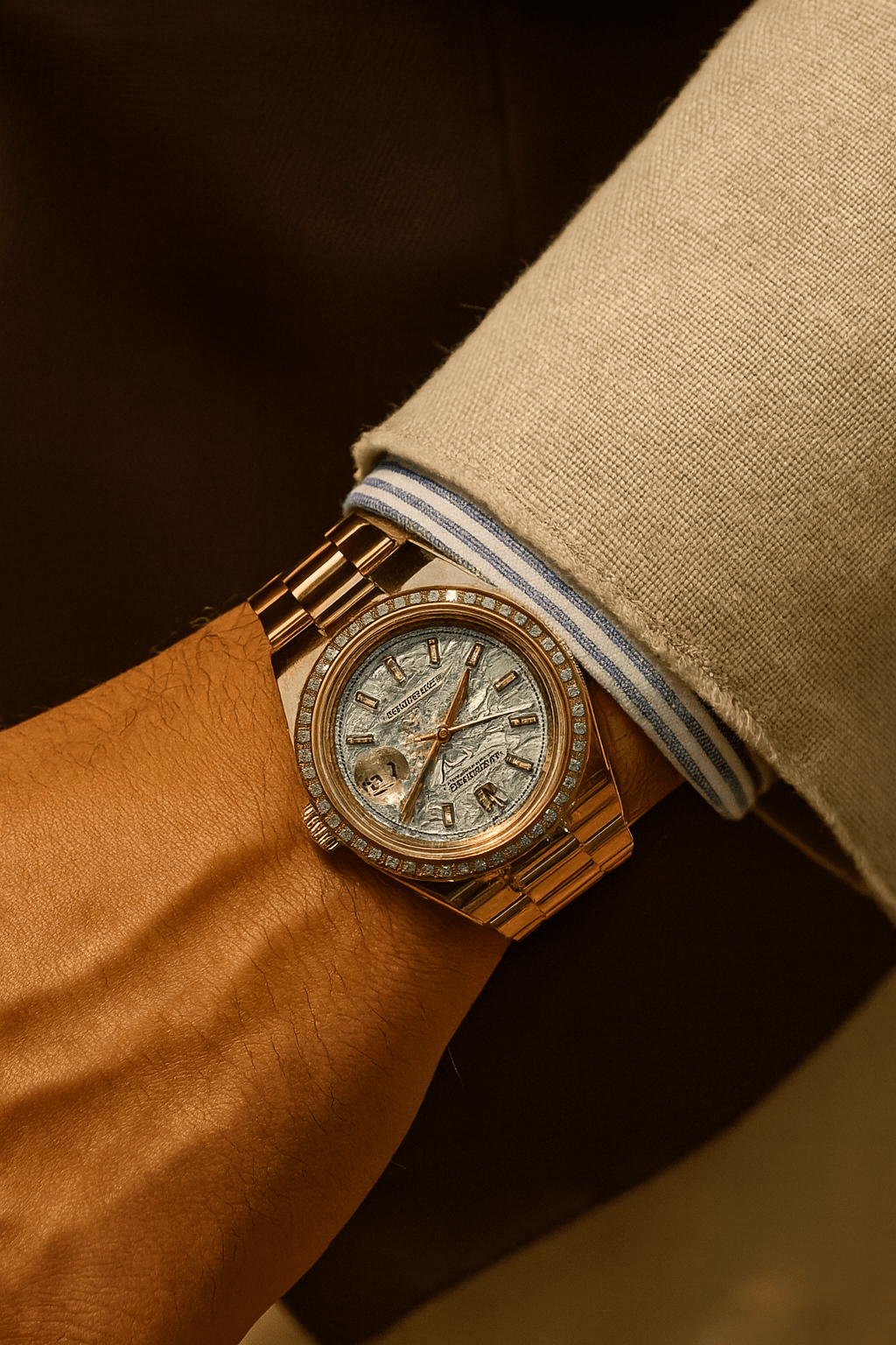 Rolex Datejust 41 - Mosaic Dial Automatic Watch (A+) - Zambeel