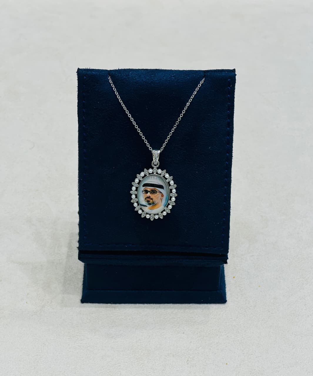 Royal Pearl Custom Photo Necklace - Zambeel