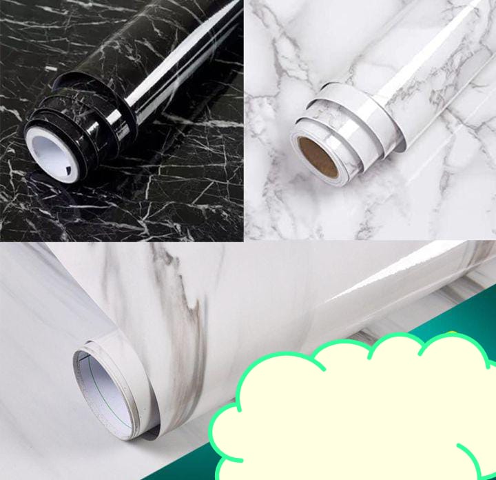 Self - Adhesive Marble Wallpaper Sheet - Zambeel