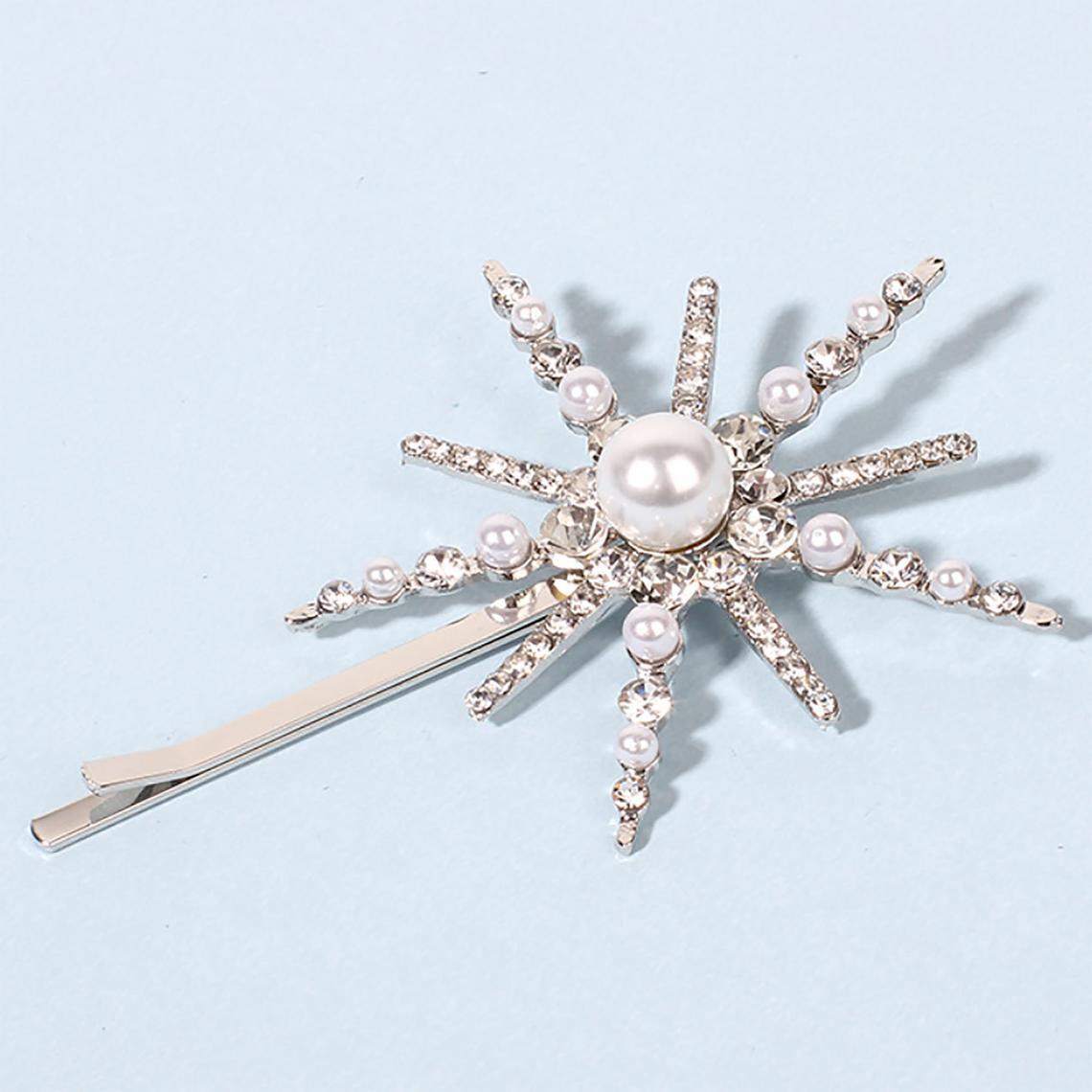 Six - Pointed Star Shape Rhinestone Clip - Zambeel