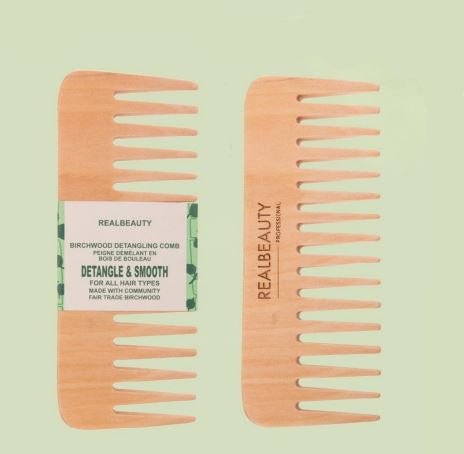 Smooth Wooden Comb (RB - 953) - Zambeel