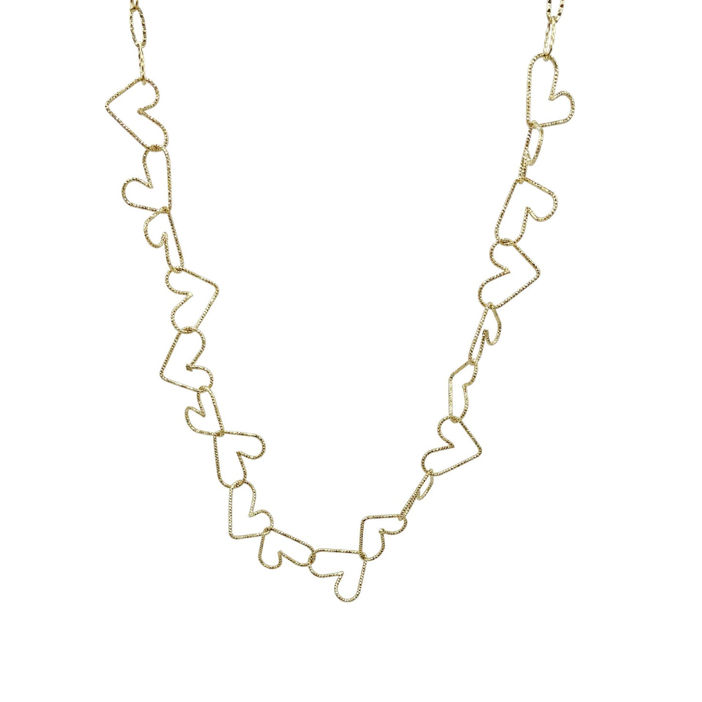 Stainless Steel Electroplating Heart Shape Clavicle Necklace - Zambeel