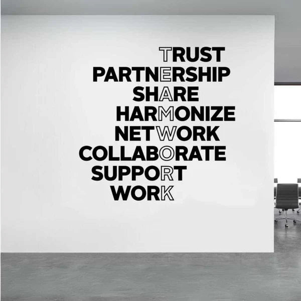 Teamwork Wall Motivational Decor - Zambeel