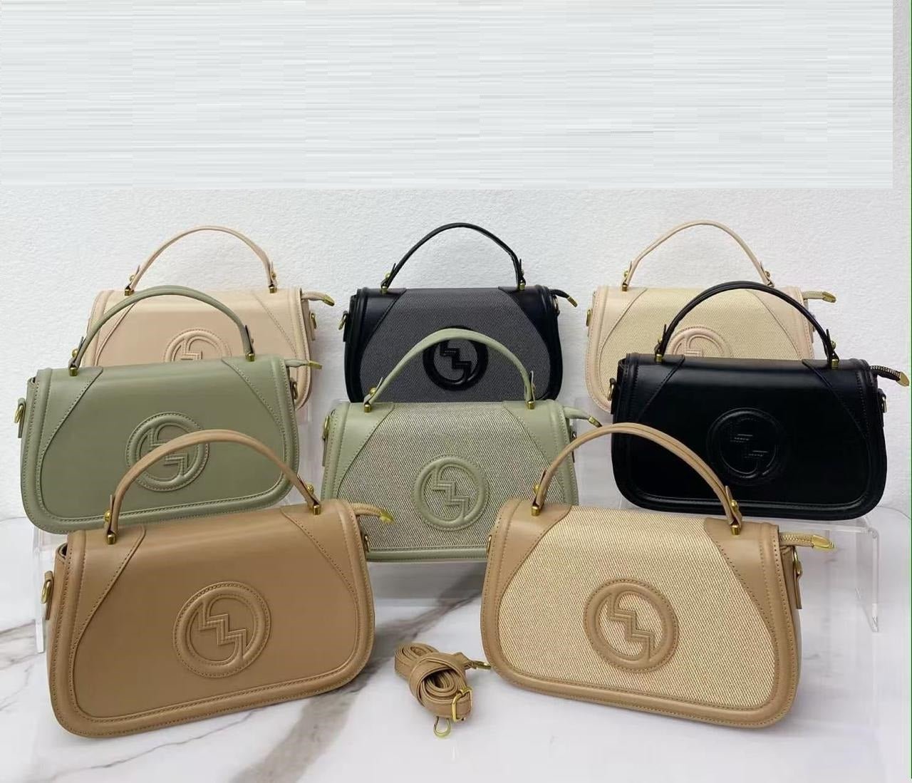 Textured Top - Handle Shoulder Bag - Zambeel