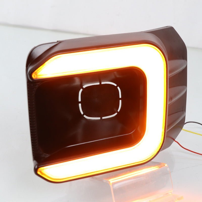 Toyota Hilux With Yellow Two - Color Low Profile Daytime Running Lights - Zambeel