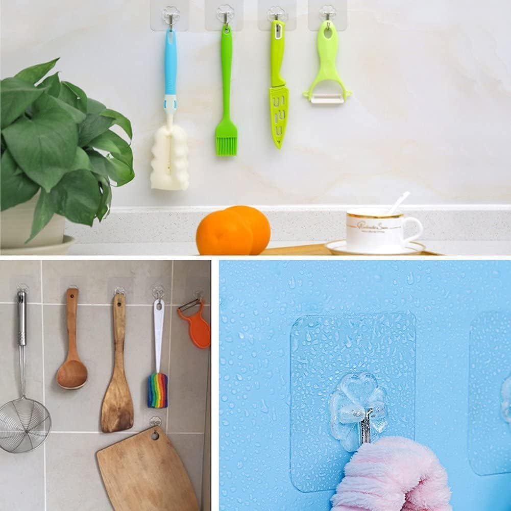 Transparent Adhesive Wall Hooks - Zambeel