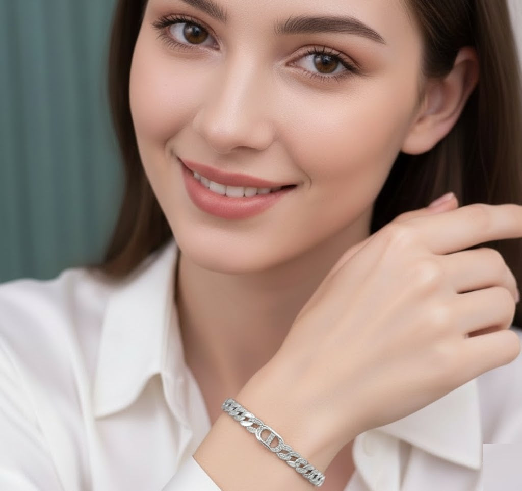 Luxury Classic Textured Bangle & Ring Set