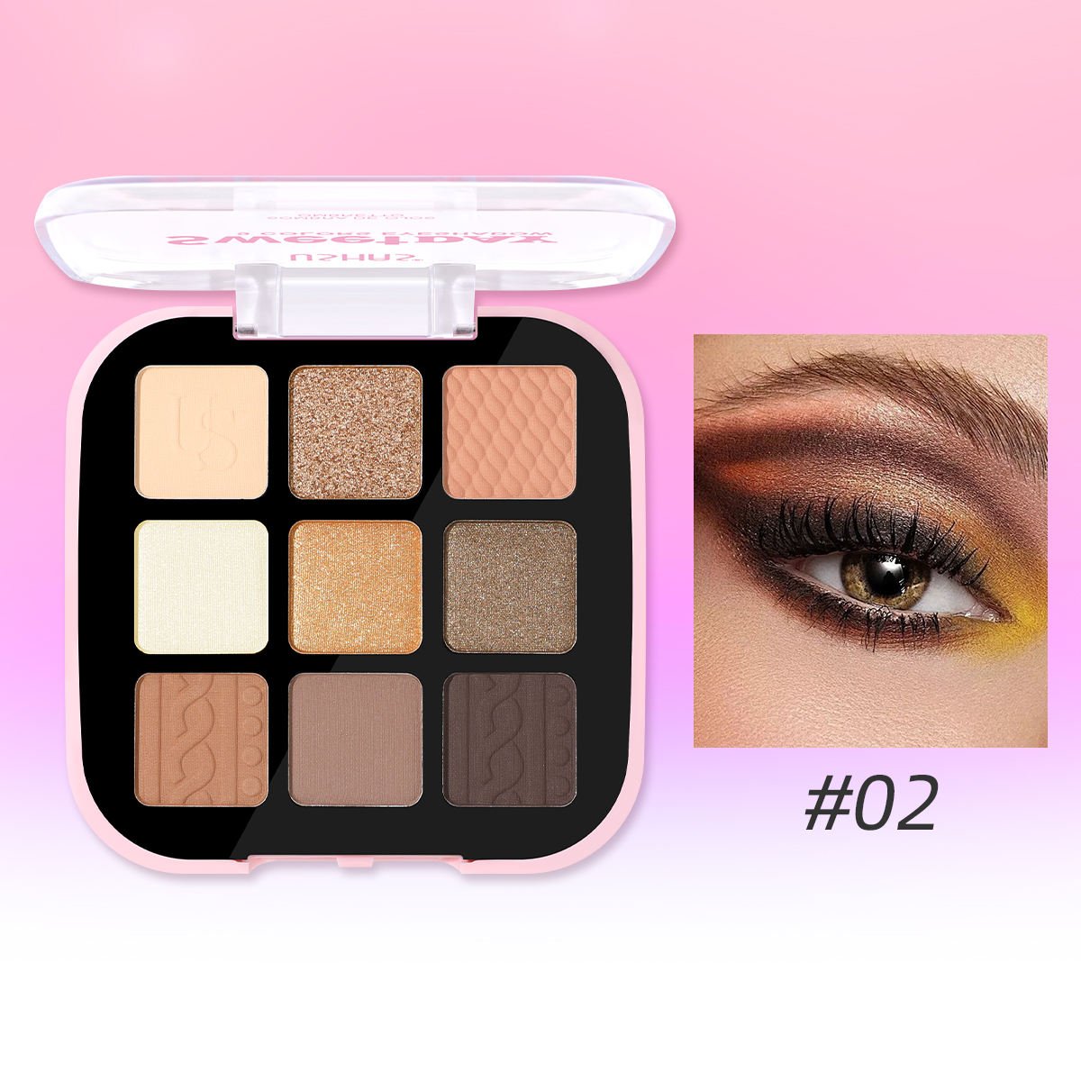 Ushas - Sweetday 9 Colors Eyeshadow (Original) - Zambeel