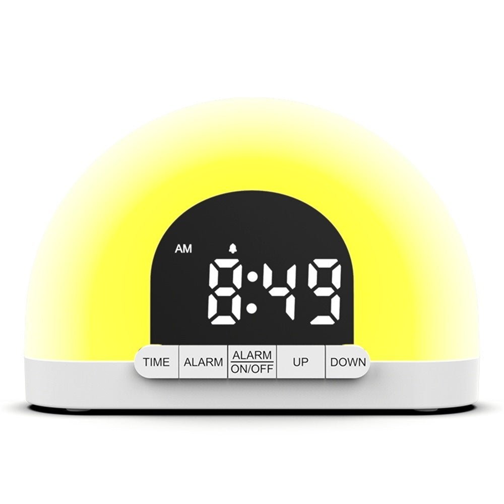Wake - Up Light Simulated Sunrise Electronic Alarm Clock Lamp - Zambeel