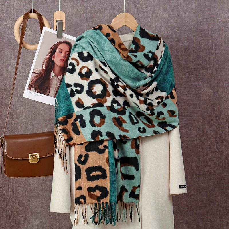 Women's Cashmere - like Duplex Printing Scarf - Zambeel