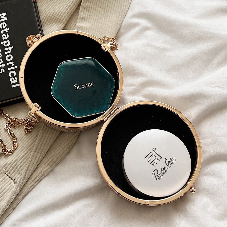 Women's Fashion Rhinestone - encrusted Chain Shoulder Messenger Bag - Zambeel