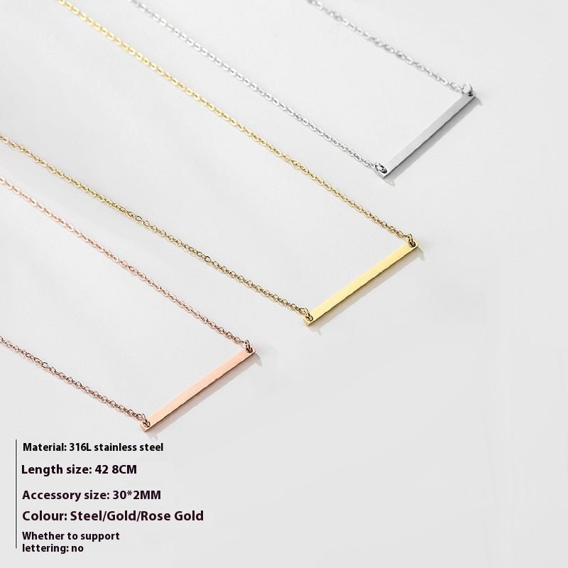 Women's Stainless Steel Gold - plated Short Necklace - Zambeel