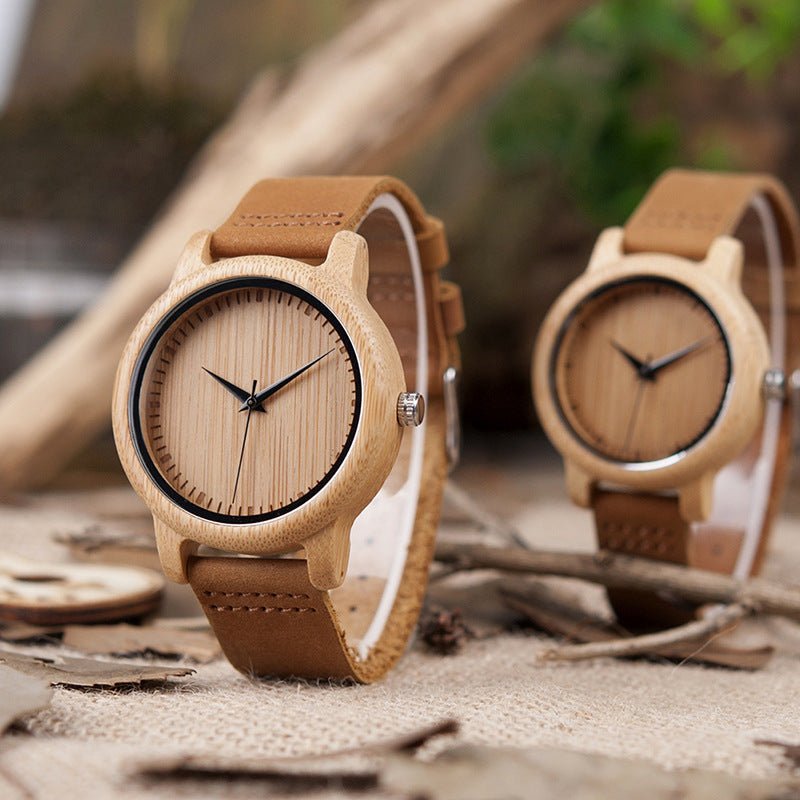 Wooden Watch Couple Bamboo - Zambeel