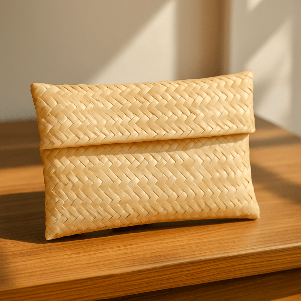 Woven Straw Clutch - Zambeel