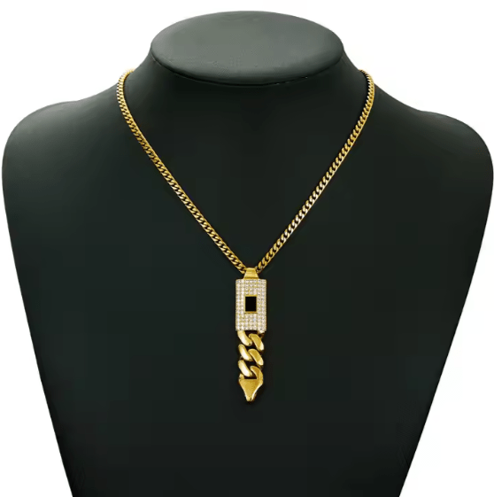 Zircon Cuban Pendant Set - Zambeel