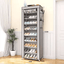 10 Single - row Zipper Shoe Cabinet - Zambeel