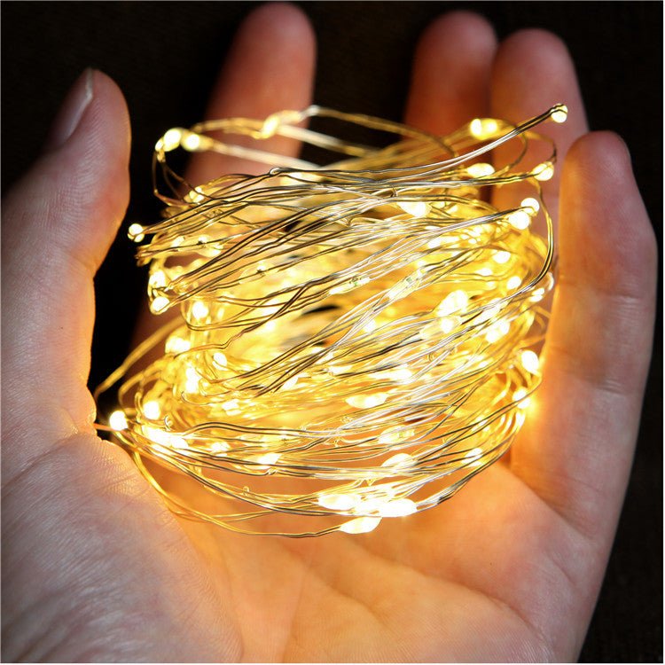 100 200 LED Solar Copper Wire String Light - Zambeel
