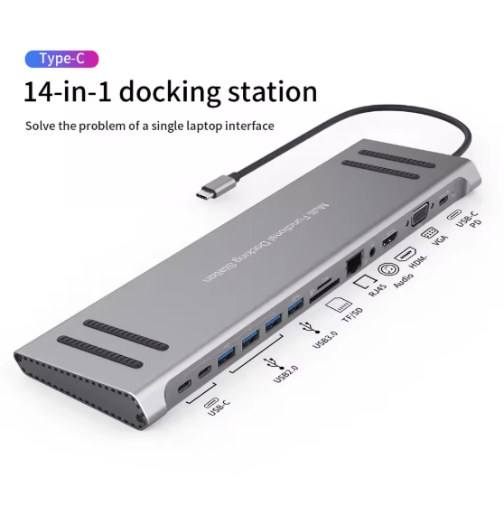 14 - in - 1 USB - C Docking Station © - Zambeel
