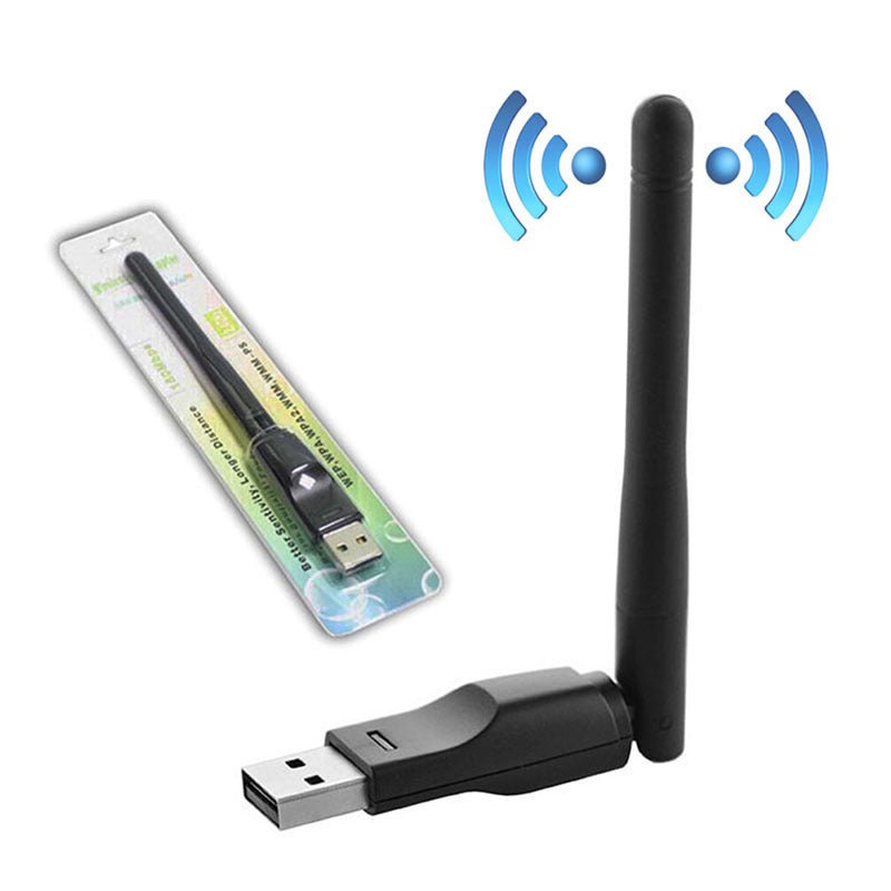 150M Wireless Small Network Card Antenna Receiver Computer Usb Wireless Network Receiver 7601 Network Card - Zambeel