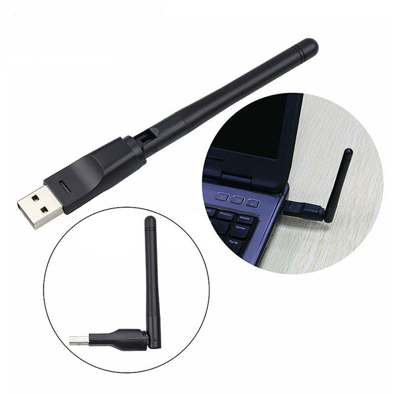150M Wireless Small Network Card Antenna Receiver Computer Usb Wireless Network Receiver 7601 Network Card - Zambeel