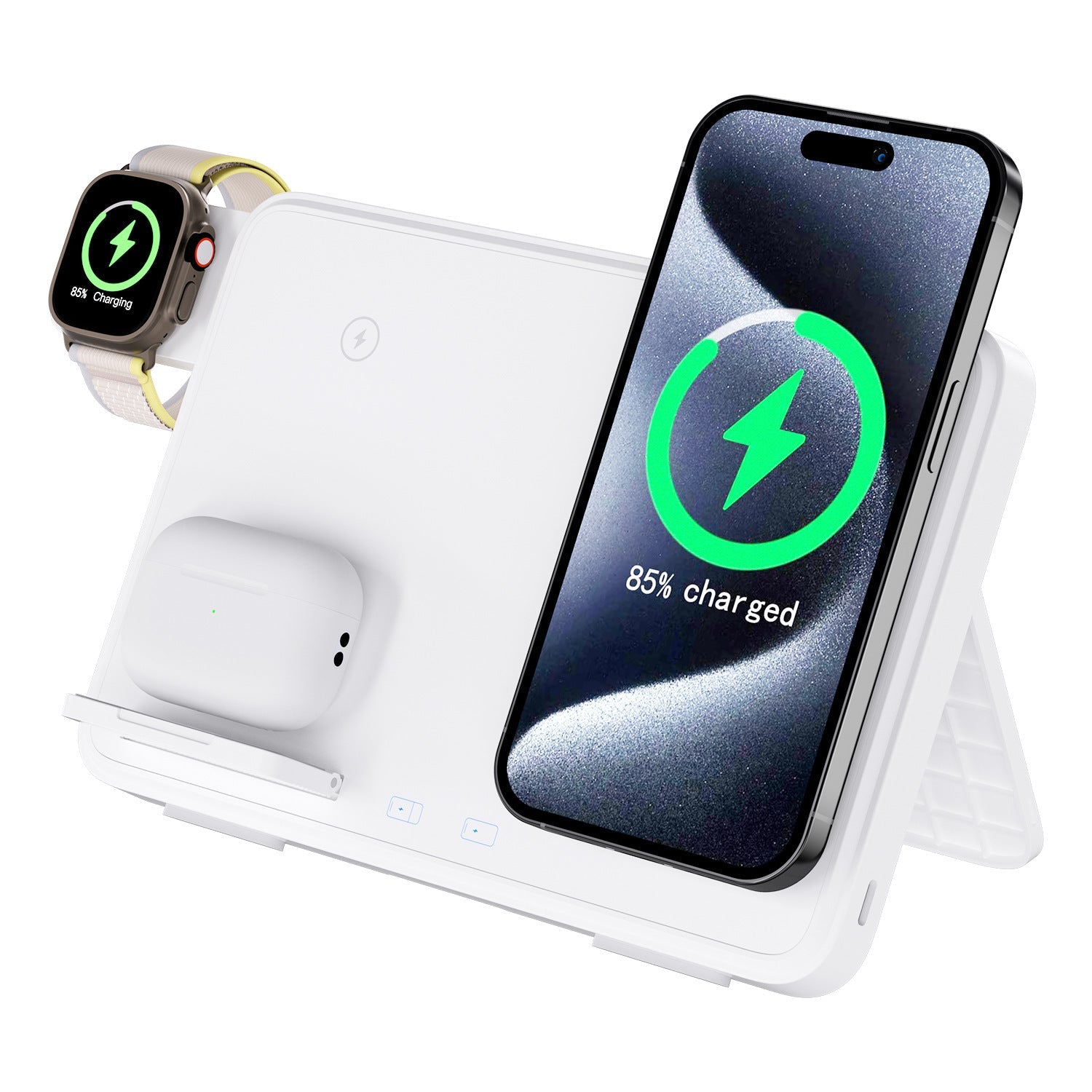 15W Three - in - One Wireless Charger - Zambeel