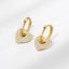 18K Gold Copper Micro - inlaid Earrings European And American Famous Diamond Heart Earrings - Zambeel