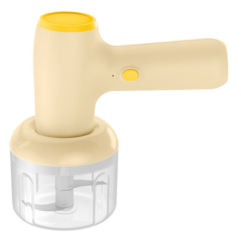 2 In 1 Electric Garlic Chopper USB Rechargeable Vegetable Chili Meat Ginger Masher Handheld Multipurpose Kitchen Gadgets - Zambeel