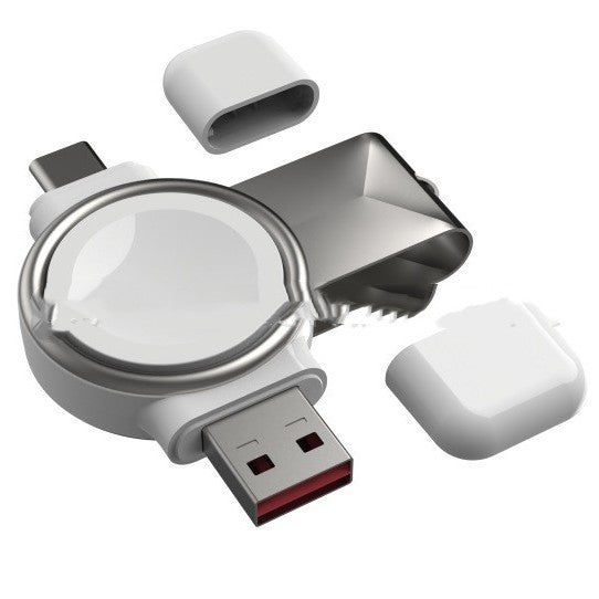 2 In 1 Magnetic Watch Wireless Charger Interface For Apple Watch IWatch Fast Charging Portable Type - C USB - Zambeel