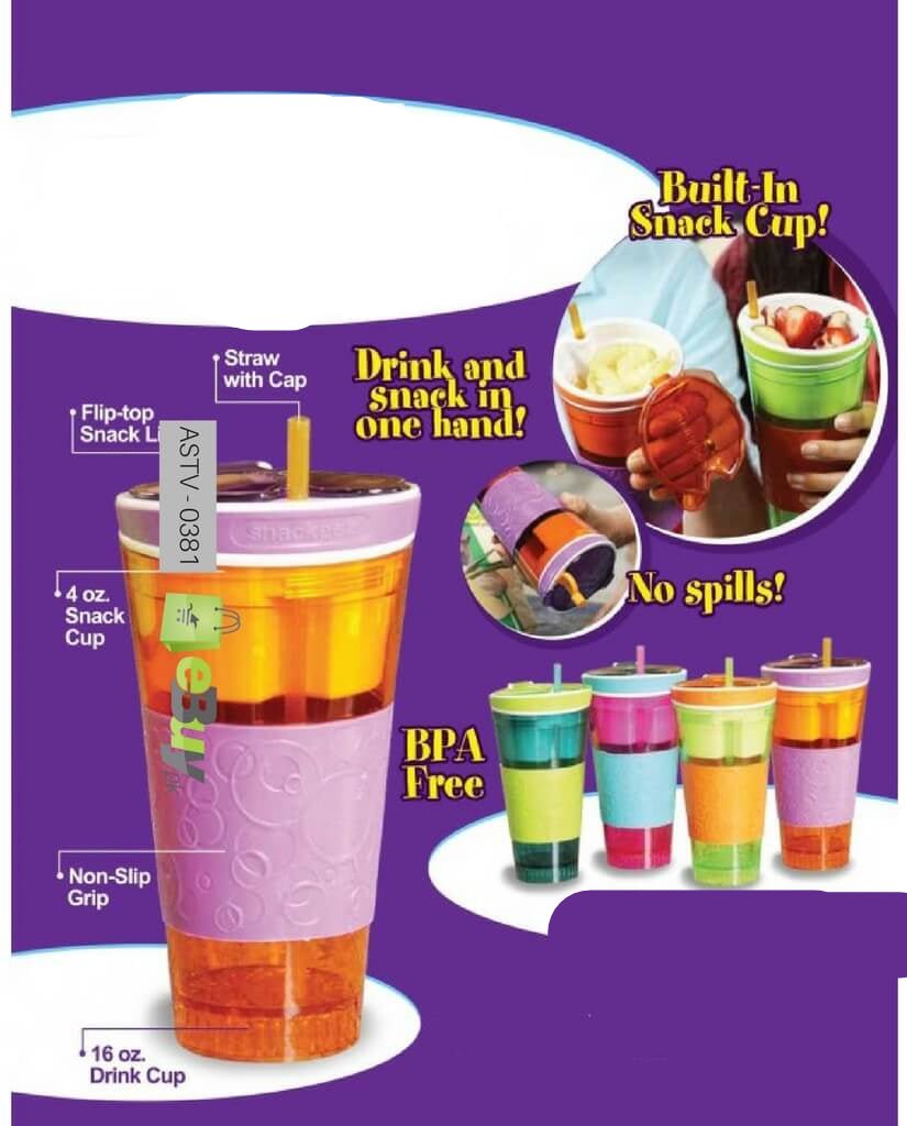 2 - in - 1 Snack & Drink Cups - Zambeel